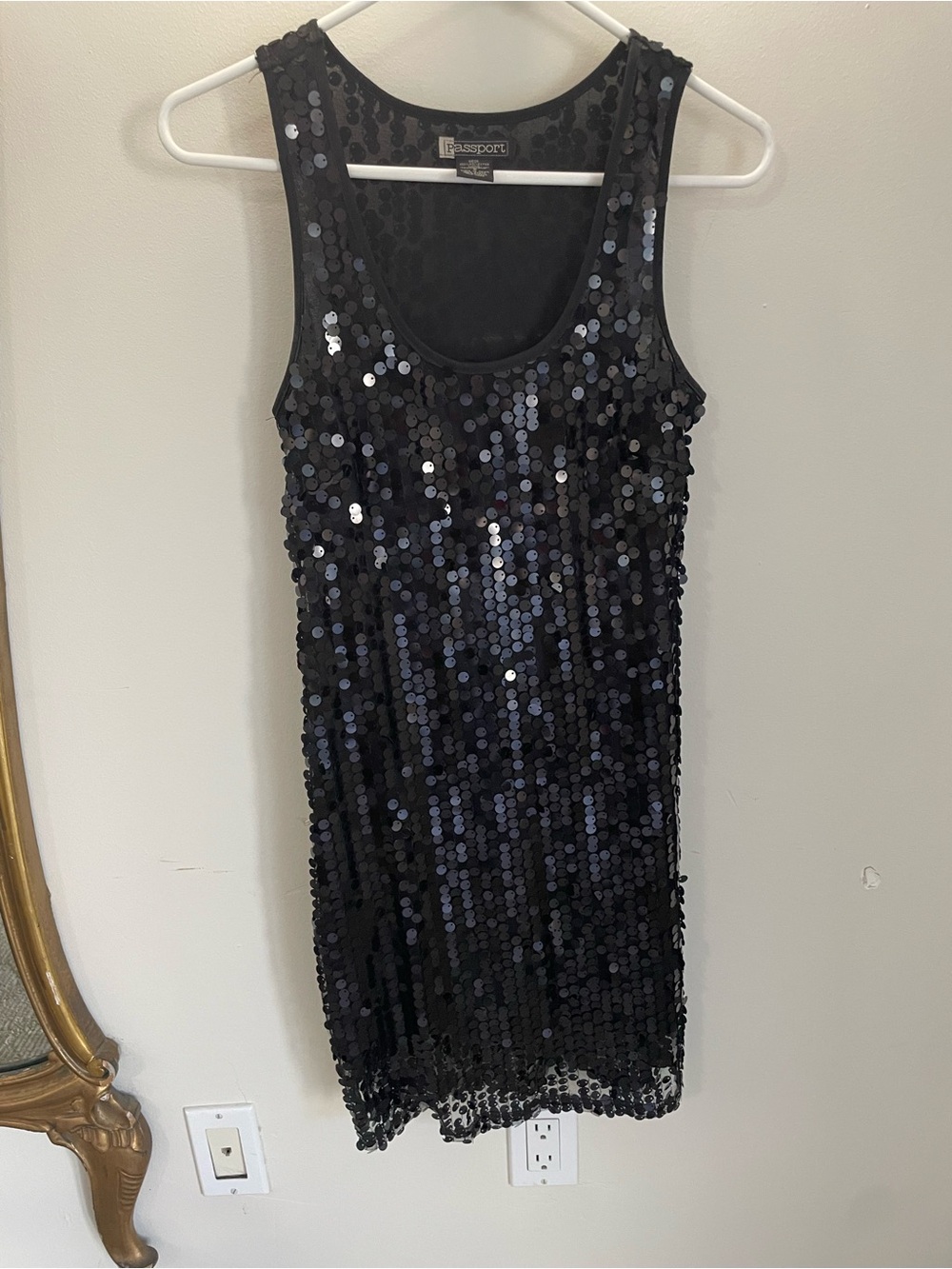 Passport Black Sexy & Chic Sequin Tank Top